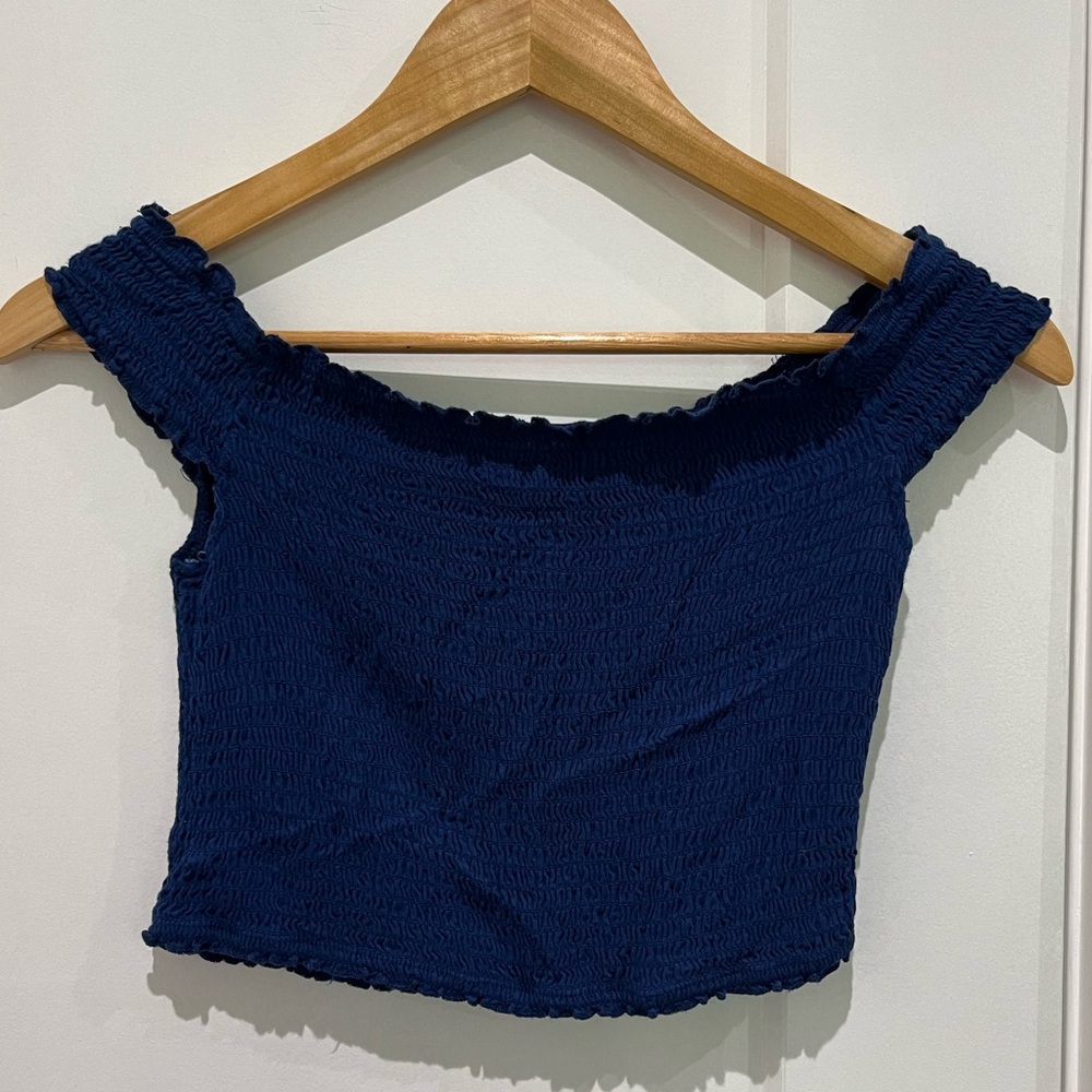 Garage Blue Crop Top